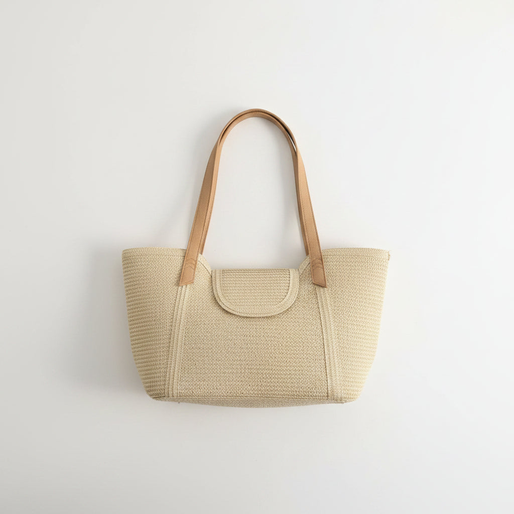 ToteBag rafia beige minimal