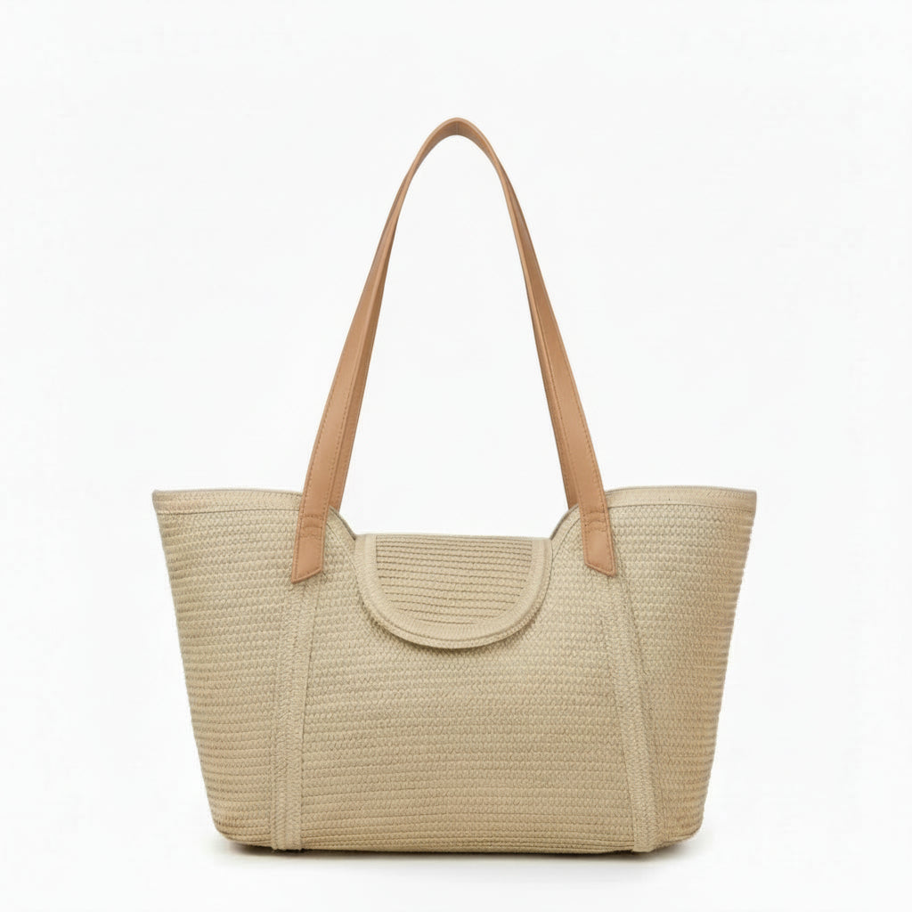 ToteBag rafia beige minimal